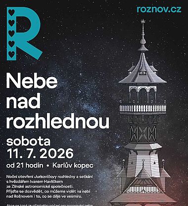 Nebe nad rozhlednou