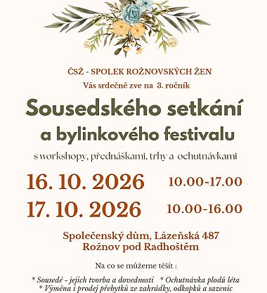 Sousedské setkání a bylinkový festival