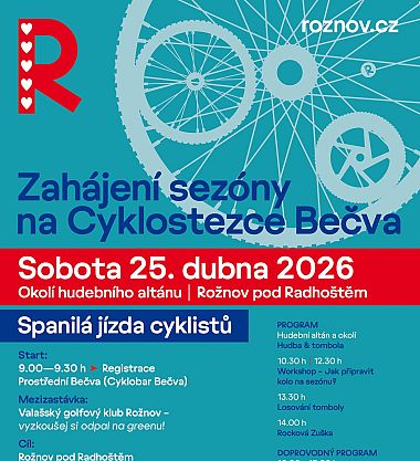 Zahájení sezóny na Cyklostezce Bečva