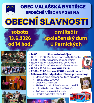 Obecní slavnosti ve Valašské Bystřici