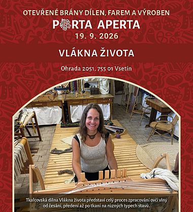 Vlákna života - otevřené brány dílen, farem a výroben