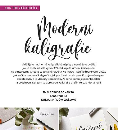Moderní kaligrafie – kurz pro začátečníky